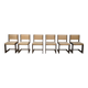 Set of 6 CASALA chairs in dark oak, 1970s