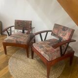 Paire de  fauteuils Baumann