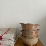 Three bowls in ancient sandstone