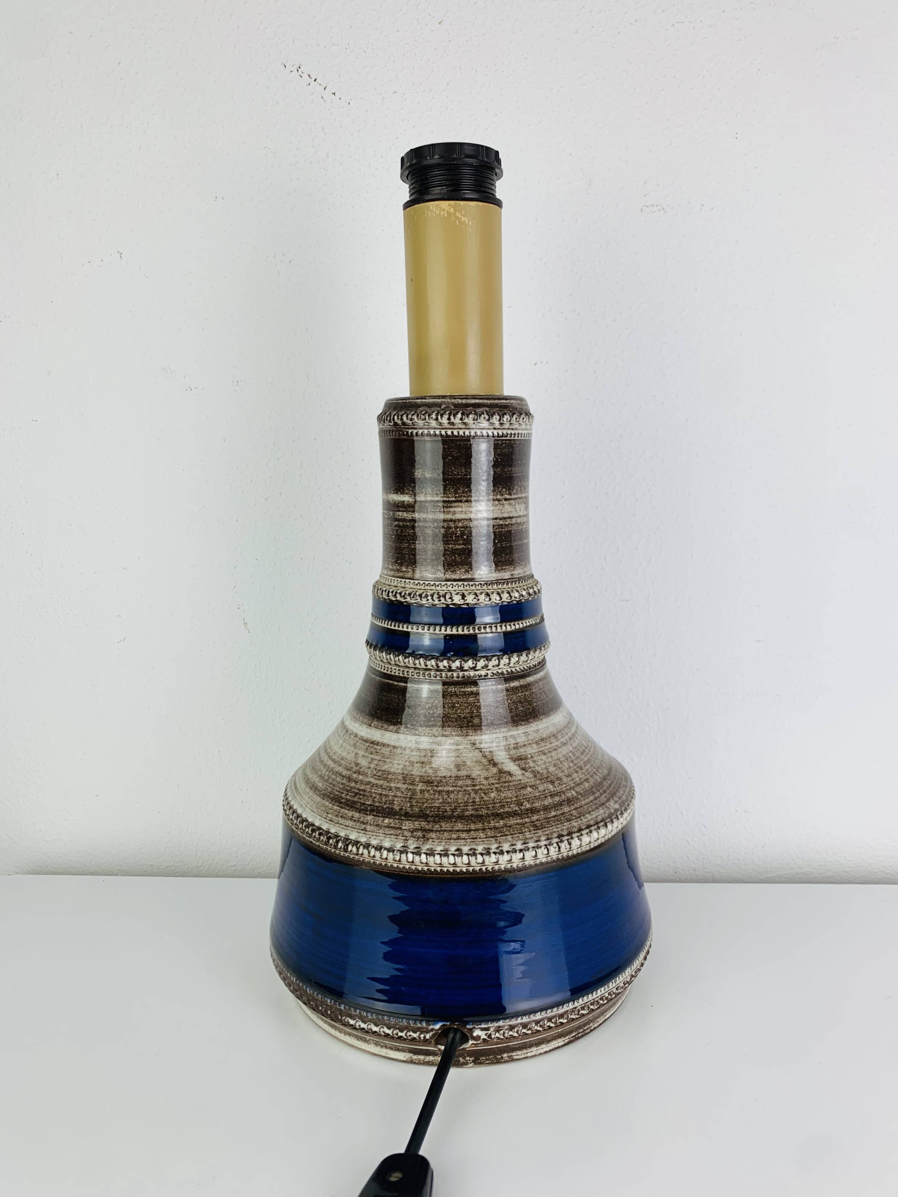 Lampe céramique Kohler Biel années 60, Suisse