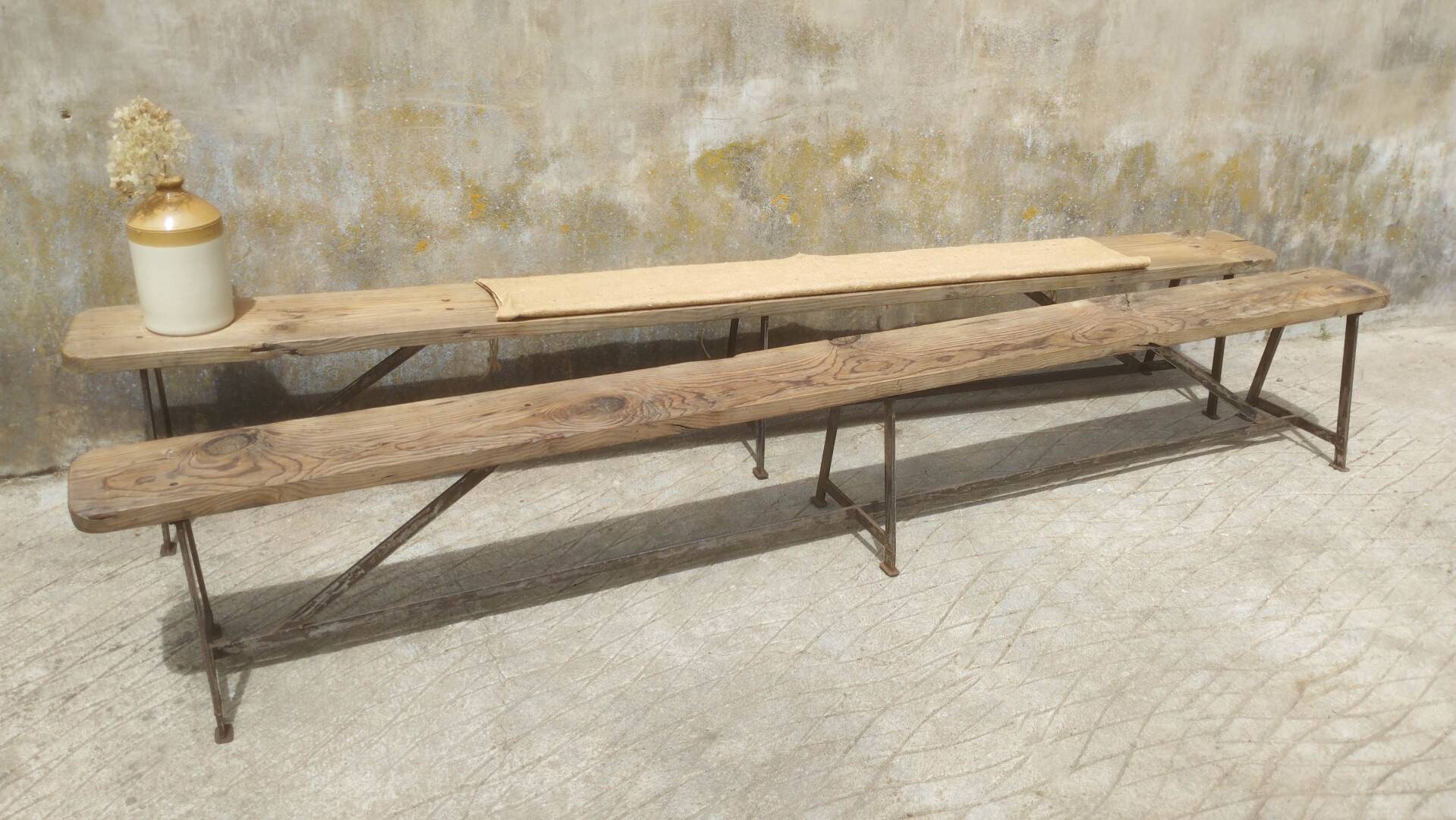 2 XXL industrial benches