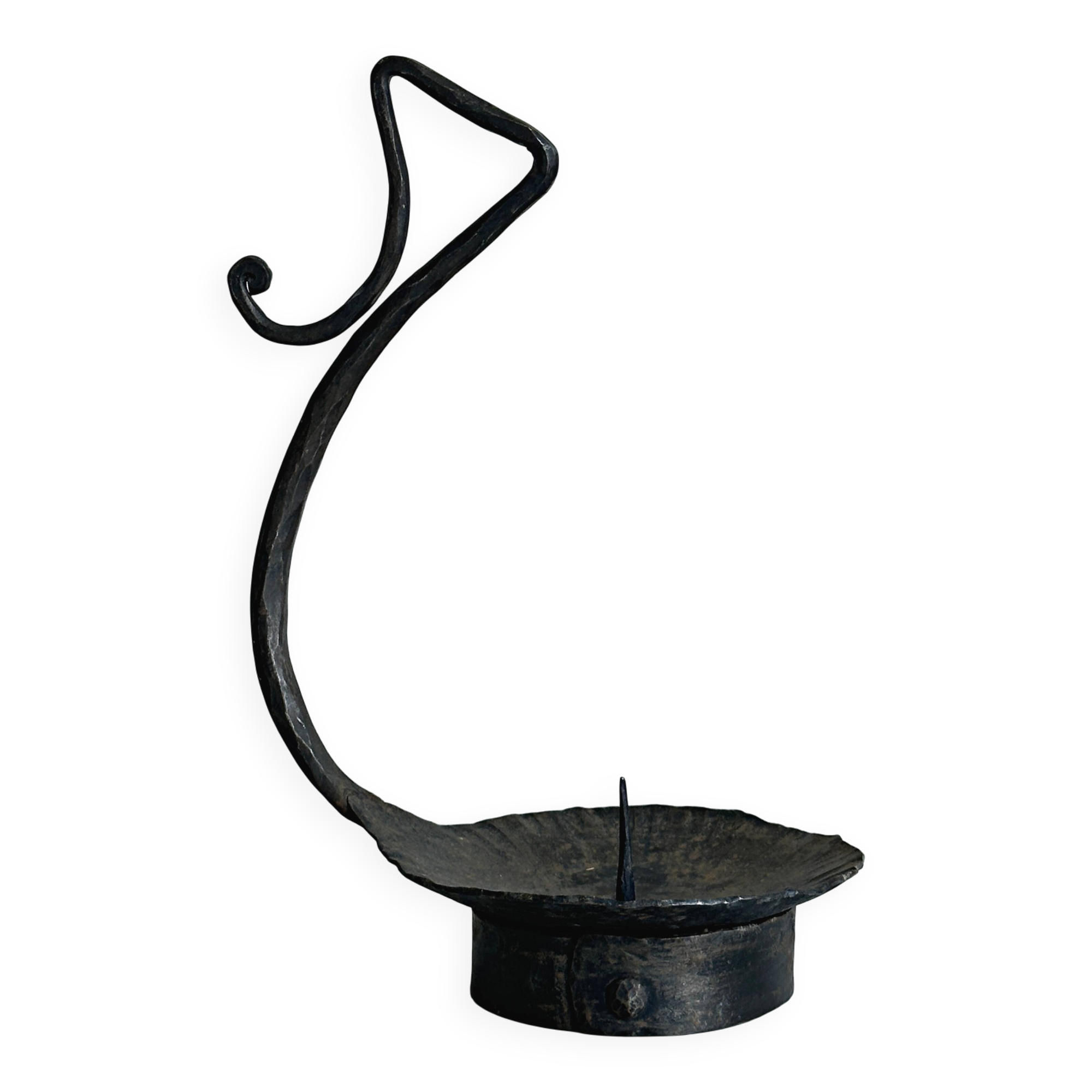 Wrought iron candlestick