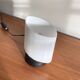 Small vintage white opaline glass table lamp bedside decoration extra LAMP-7117