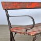 Banc de parc en fer riveté années 1920