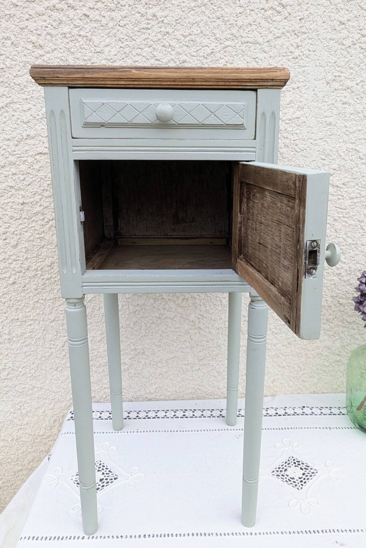 Shabby chic bedside table