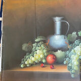 Oil on canvas still life reason signed
