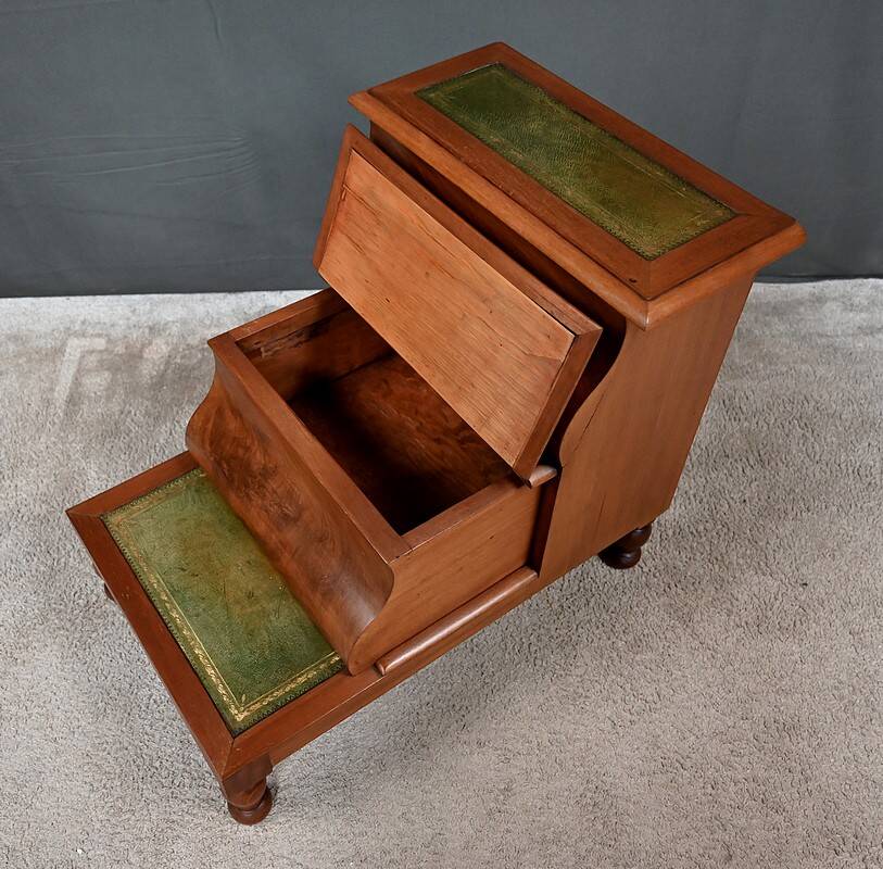 Victorian Library Step Stool in Mahogany, England – 2nd half of the 19th century