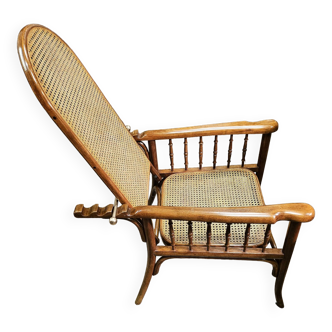 Fauteuil fischel à crémaillère début xxe siècle