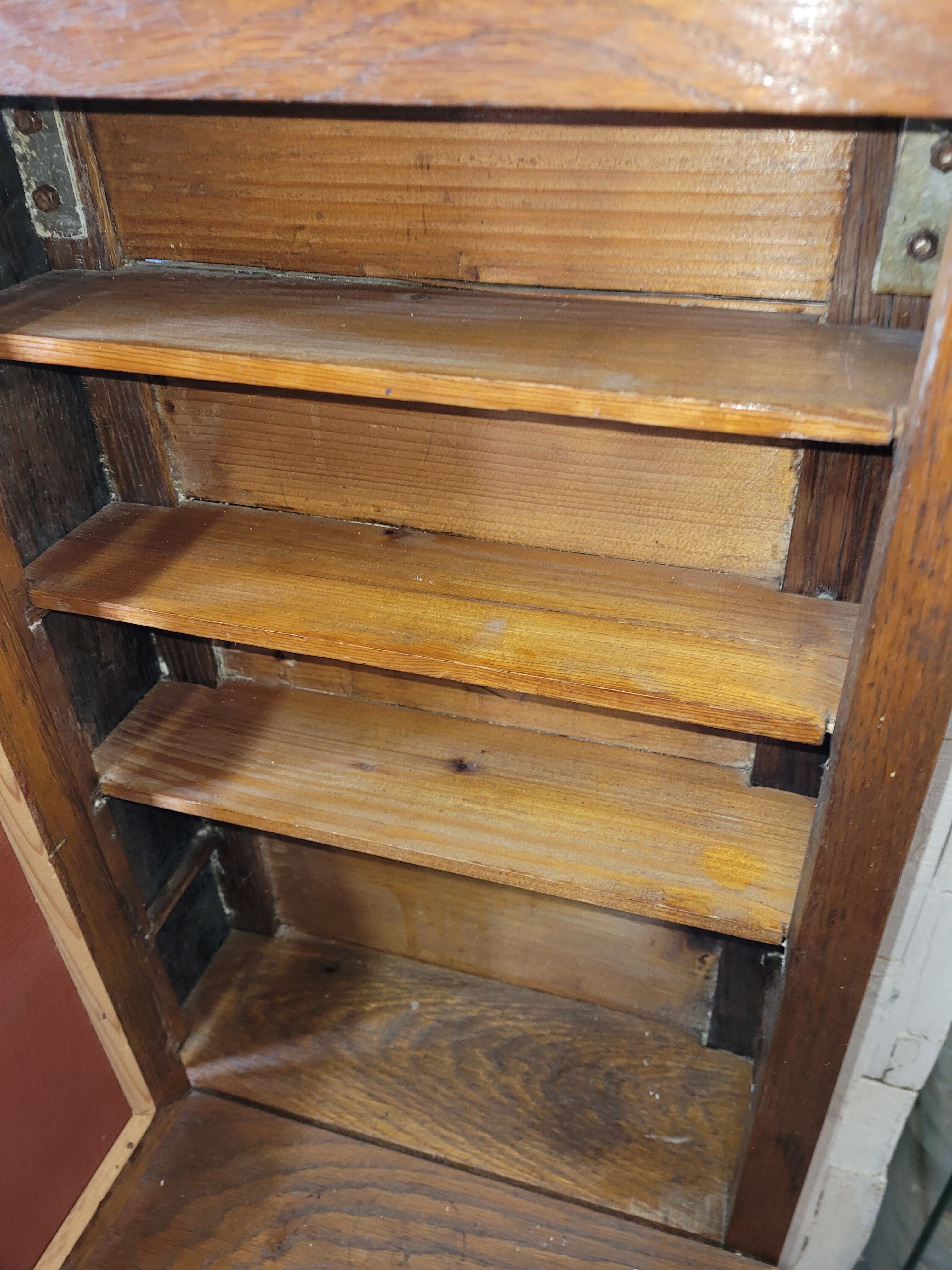 Oak medicine cabinet mirror