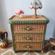 Wicker chest of drawers, 1970s-80s
