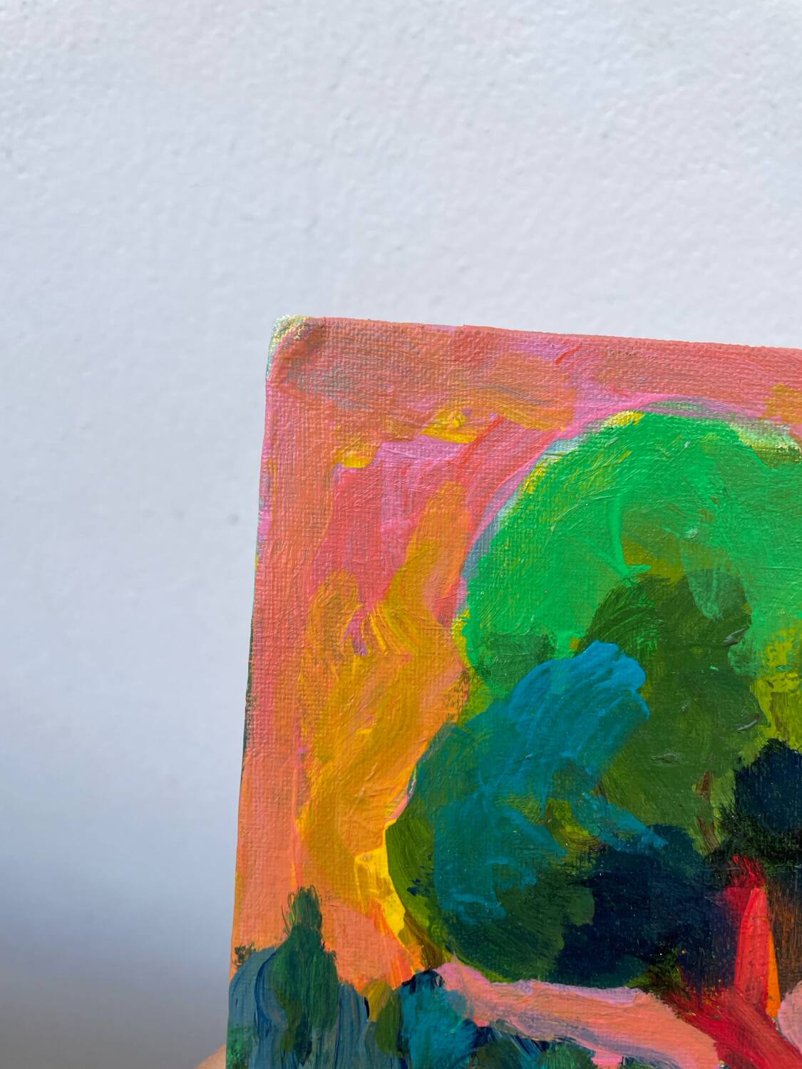 Oil on panel Fauvism landscape