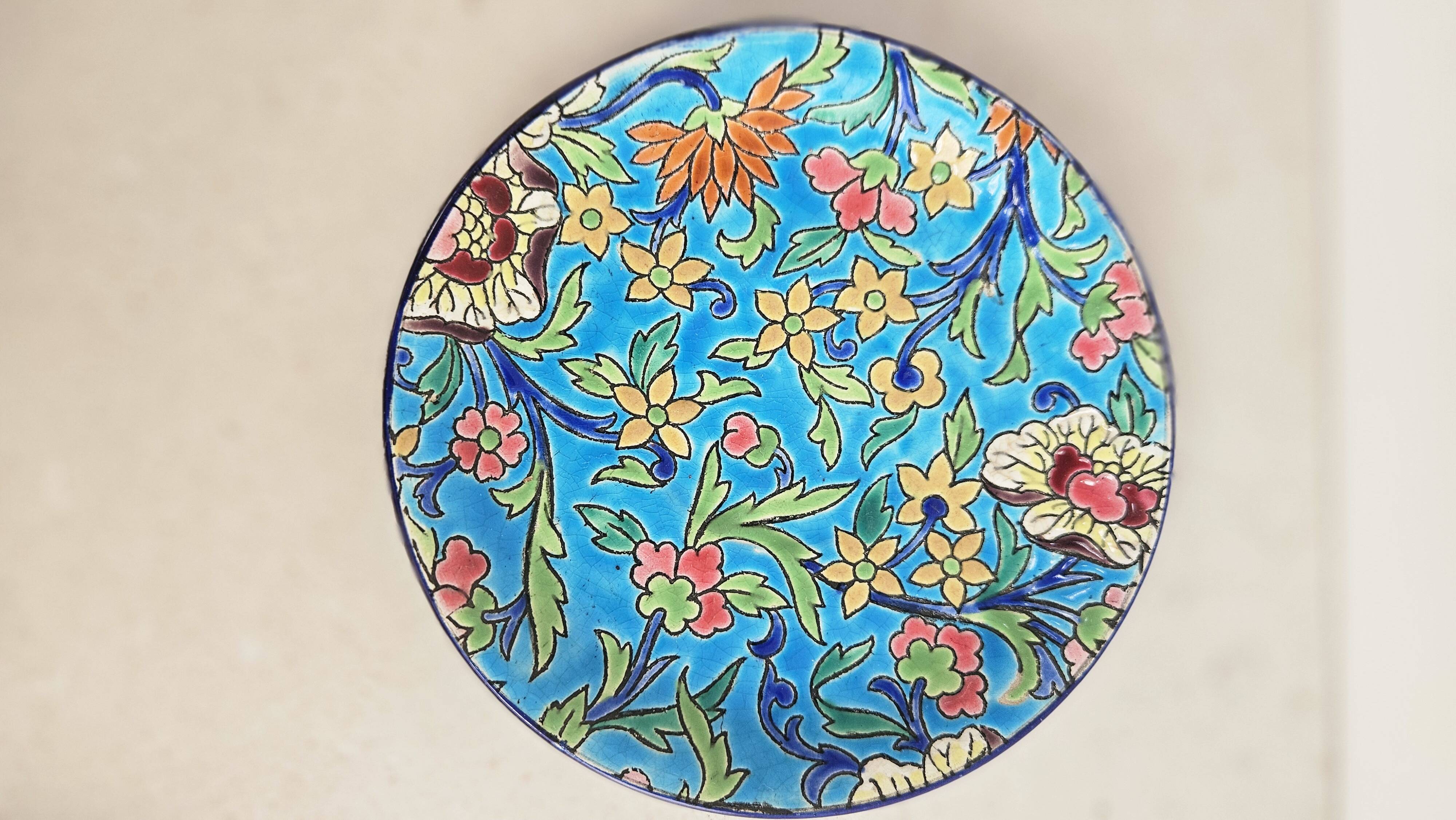 Complete tea/coffee service in Longwy enamel.