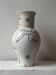 Large white vase decorated with stylised women Cérart Monaco, dlg Matisse 1950