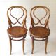 2 chaises bistrot N°20 , vers 1900 assise bois.