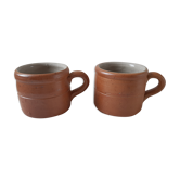 Duo of cups in Bonny stoneware 70s