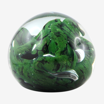 Sulfide paperweight robert pierini glass biot glass paperweight/novaro/green.