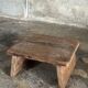 Small auxiliary stool in light antique teak (3302)