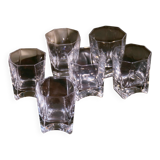 Ensemble de 6 verres à whisky en cristal