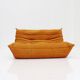 Ligne Roset Togo 2 seater sofa orange by Michel Ducaroy