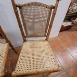 Children's chair bamboo wood cherry tree