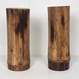 Duo vases bambou