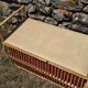 Rattan chest bench - vintage