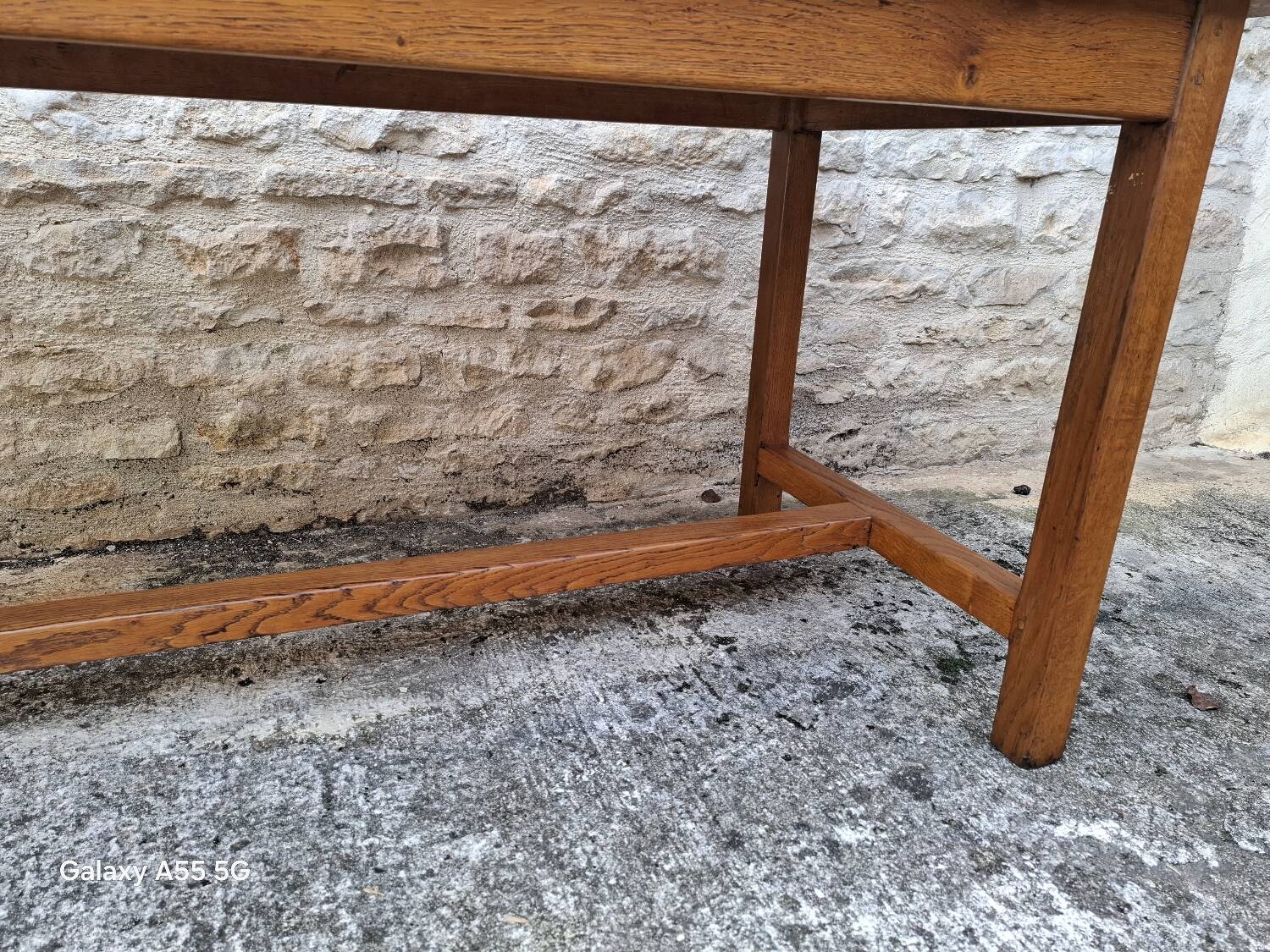 Oak farmhouse table 220 cm