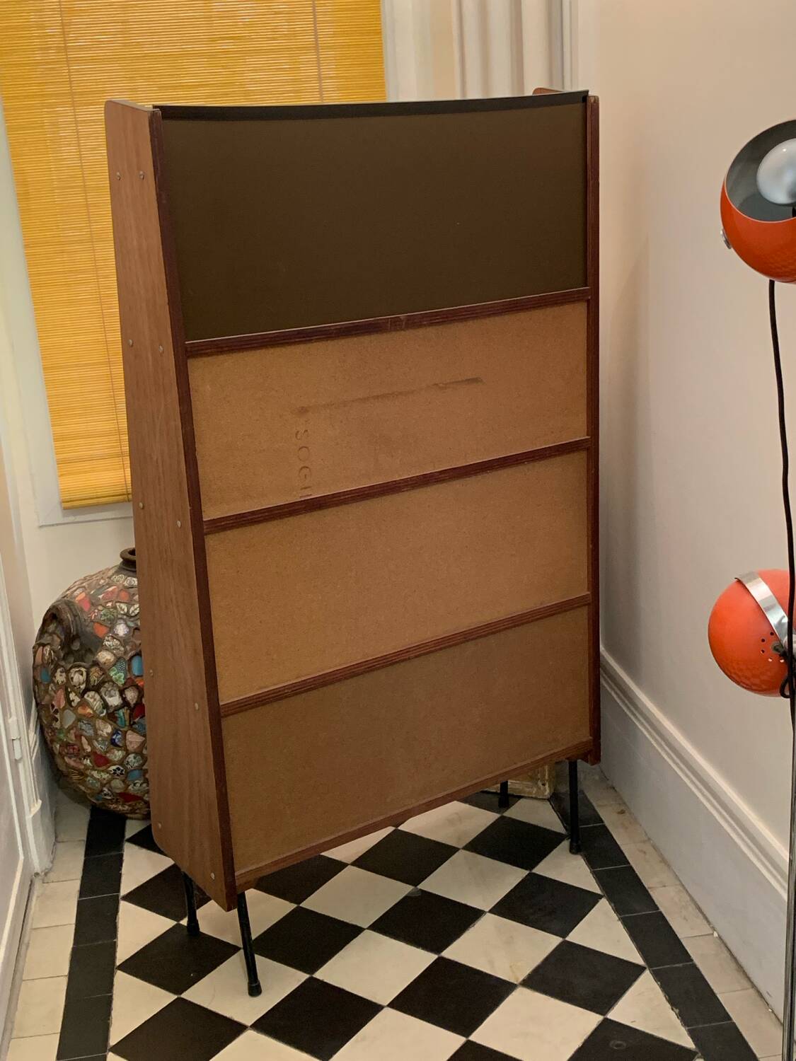 Bibliothèque vintage vitrée Alta 1950