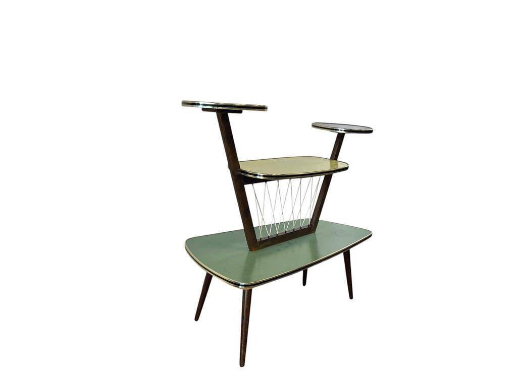 Vintage rockabilly side table/plant table in 4 colours.