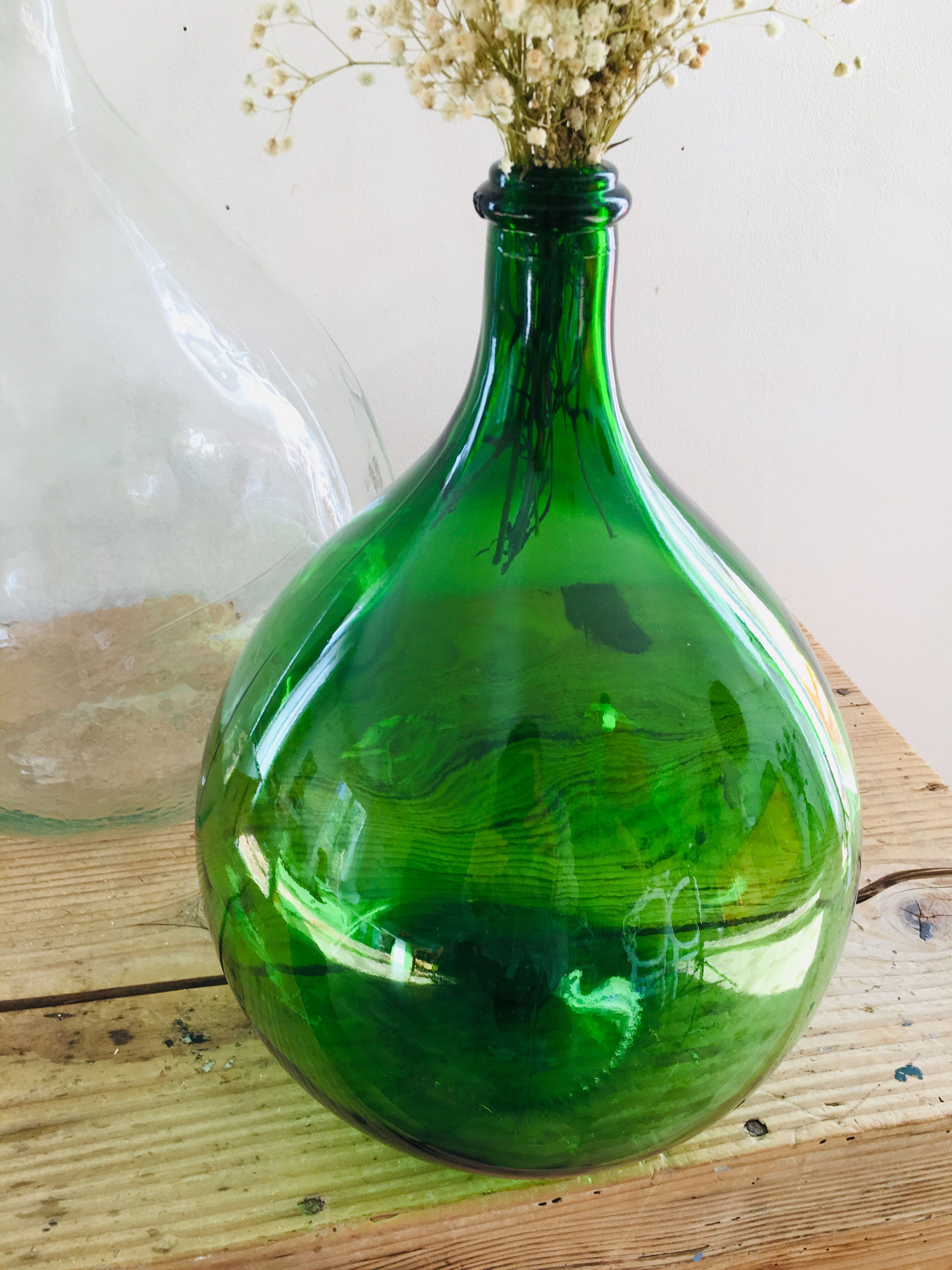 Demijohn green 10 liters