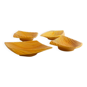 Set of 4 ceramic bowls Verceram France