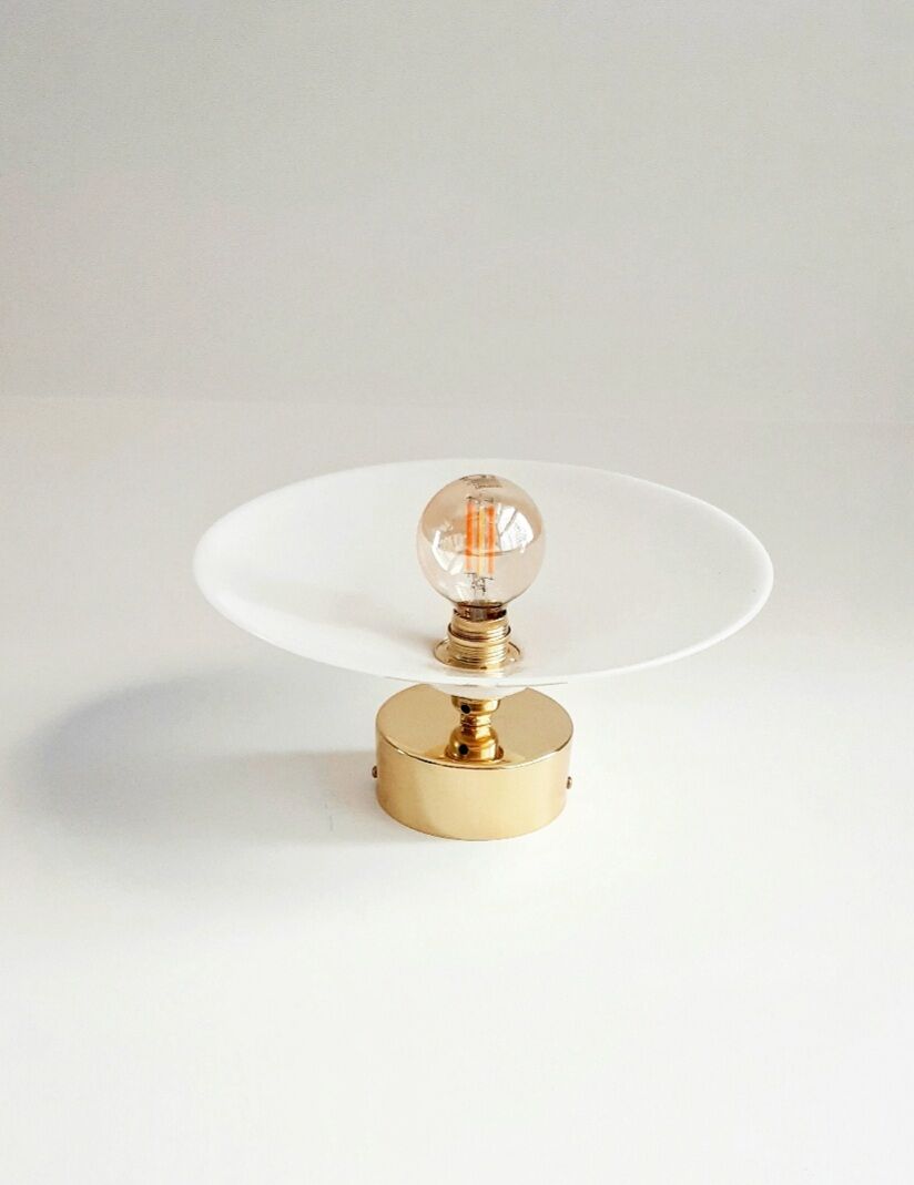 Vintage white opaline wall lamp lot