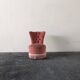 Pink velvet fireside chair