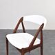 Teak & Boucle Chairs Model 31 by Kai Kristiansen for Schou Andersen, 1960s,