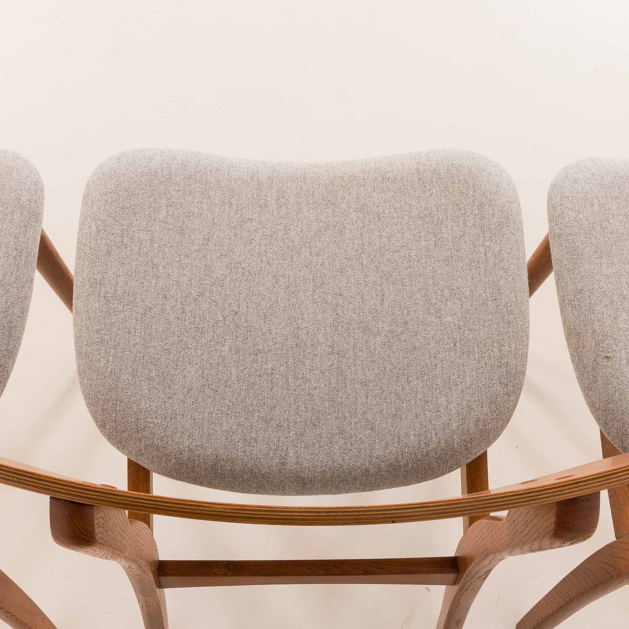 Danish mid century chairs, set of 4, 1960s