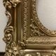 Pair of brass photo frames
