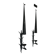 Pair of mid-century wall sconces in wrought iron
