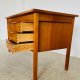 Vintage retro Danish mid-century teak desk by Bent Silberg Møbler 1960s
