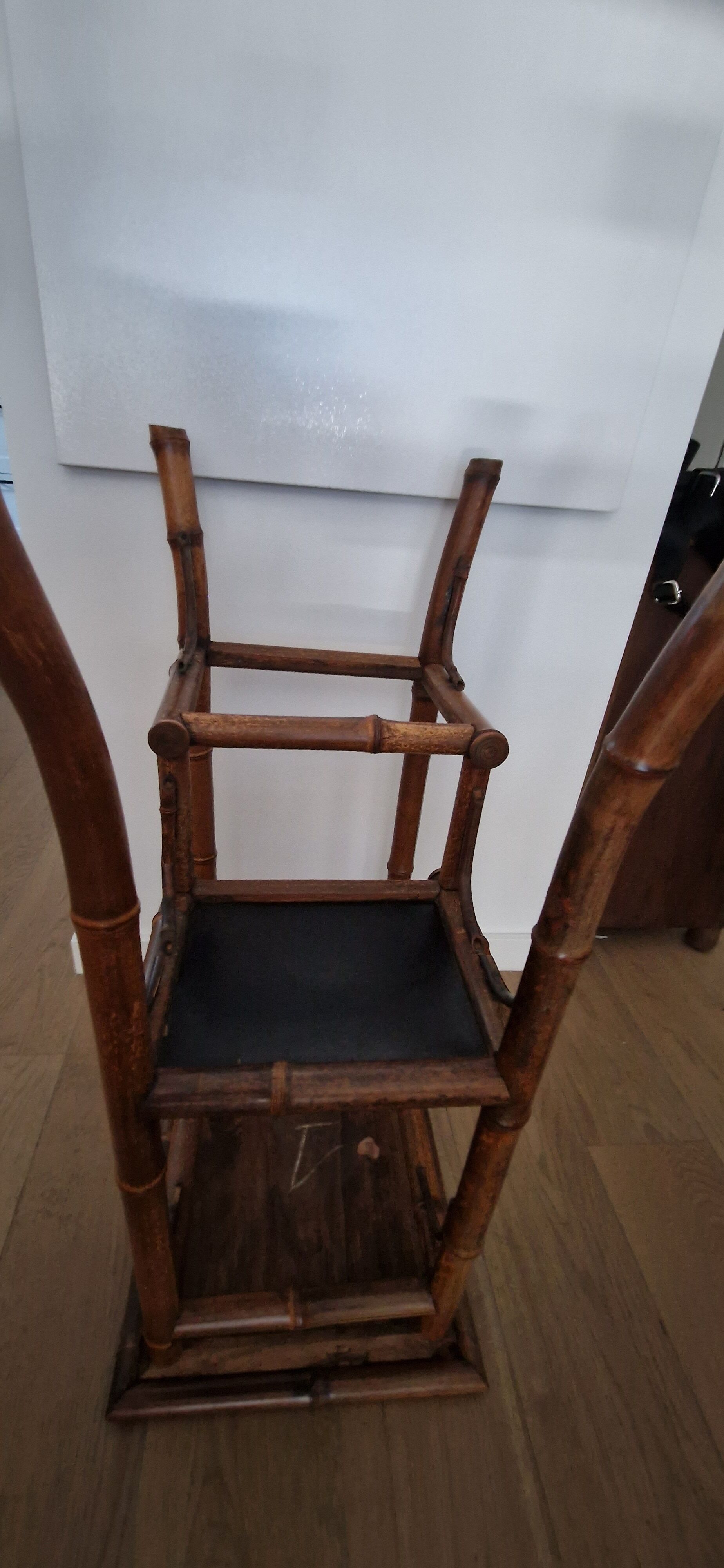 Side table bamboo late XIX style Perret & Vibert