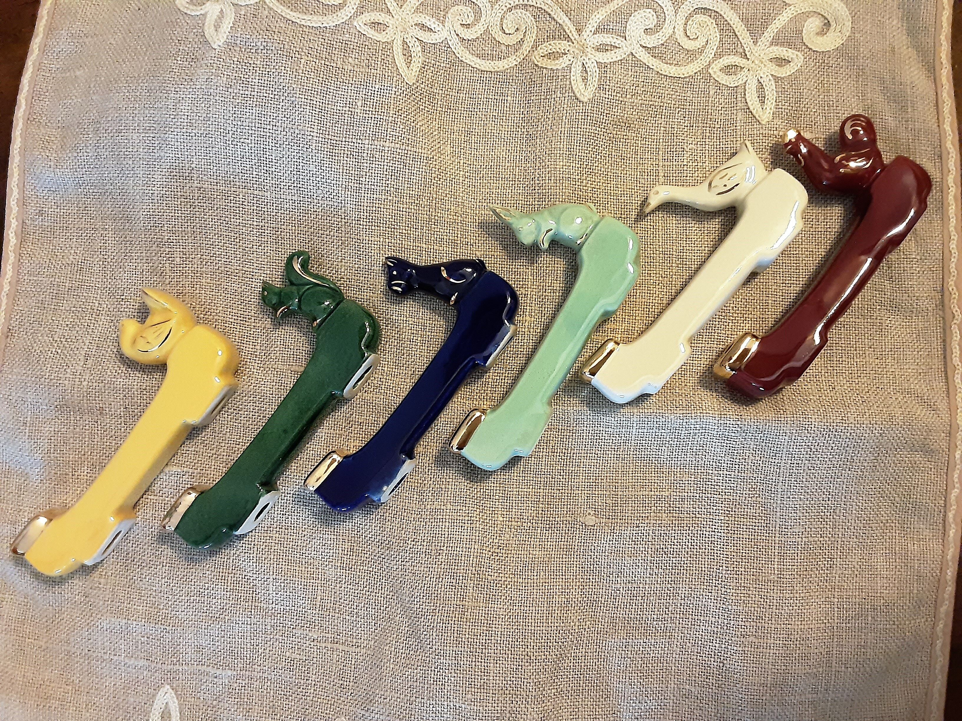 Vintage knife holder, Faïencerie St Clément