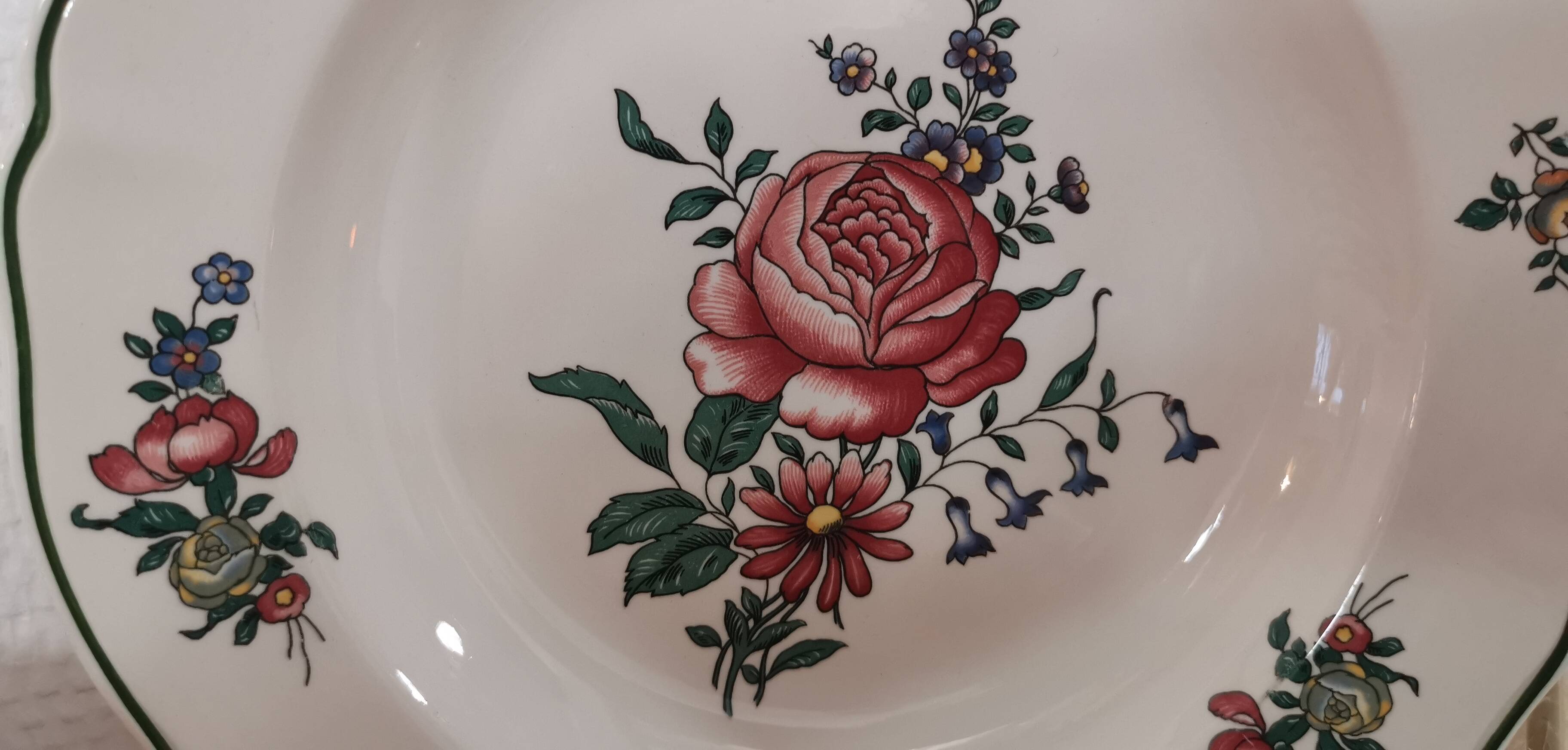 Set of 6 ceramic soup plates “villeroy and boch” “alt strassburg”