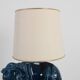 Hollywood Regency blue elephant ceramic table lamp, Belgium 1970s