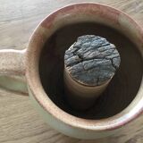 Stoneware pitcher with ice cube compartment vallauris