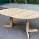 Table à manger ronde décapée extensible Rainer Daumiller Hirtshals Sawaerk