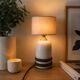 Glazed ceramic lamp 1970
