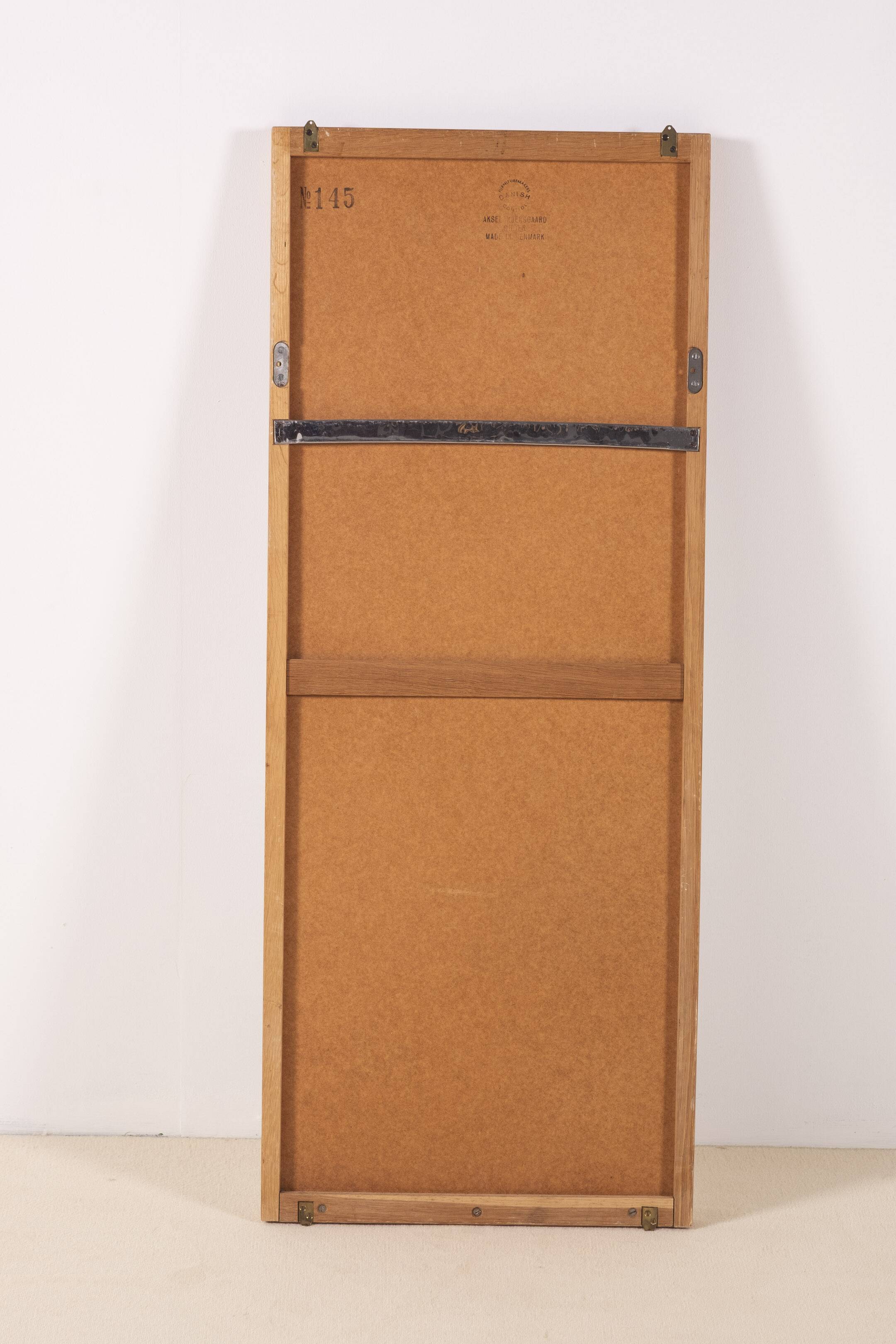 Miroir Kai Kristiansen en chêne modèle 145 pour Aksel Kjersgaard, 1960, Danemark