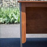 Wood and metal desk and formica top, 50