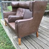 Borge Mogensen 2-seater leather sofa 2192