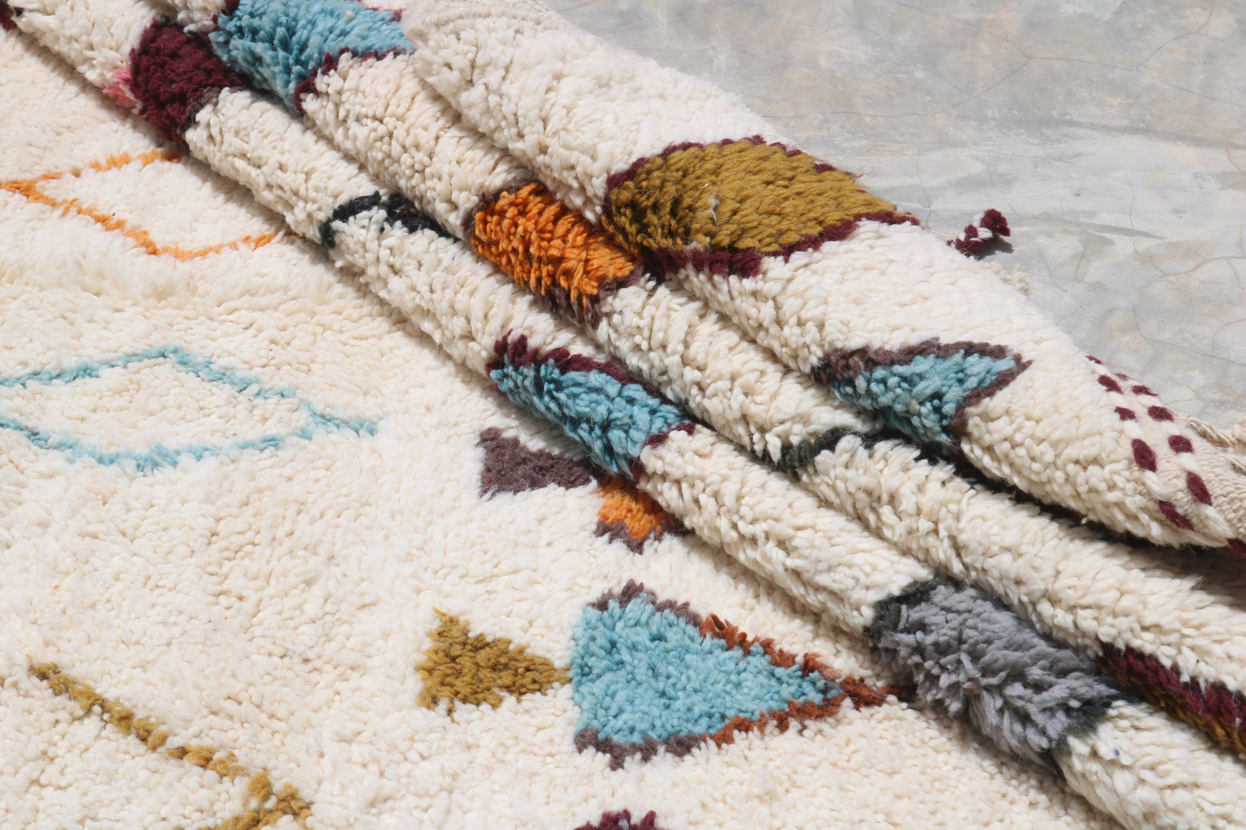 Large handmade colourful rug, 300 x 215 cm - G1075