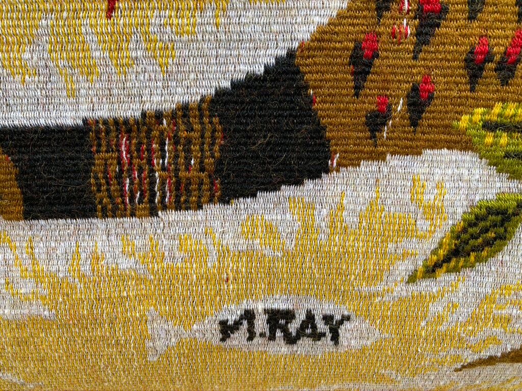 Aubusson Artisanal Tapestry signed M.Ray atelier Robert Four 1970